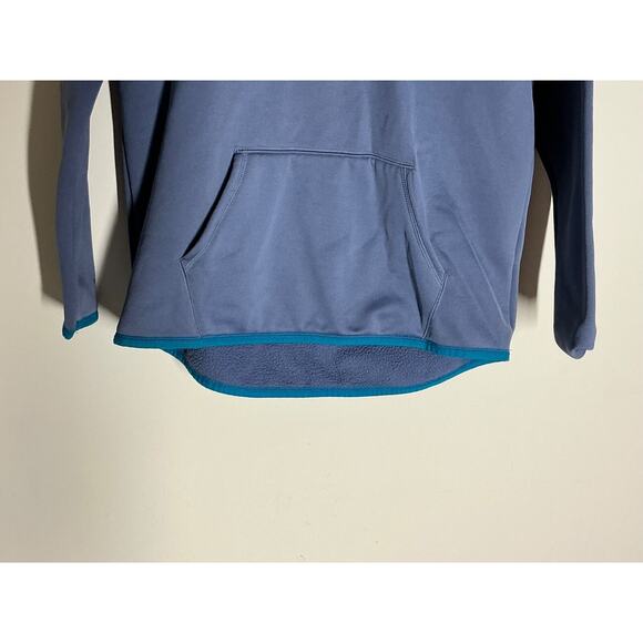 Under Armour Jacket XL Blue Women Loose Gold Gear Hooded Pockets Used - Picture 2 of 7